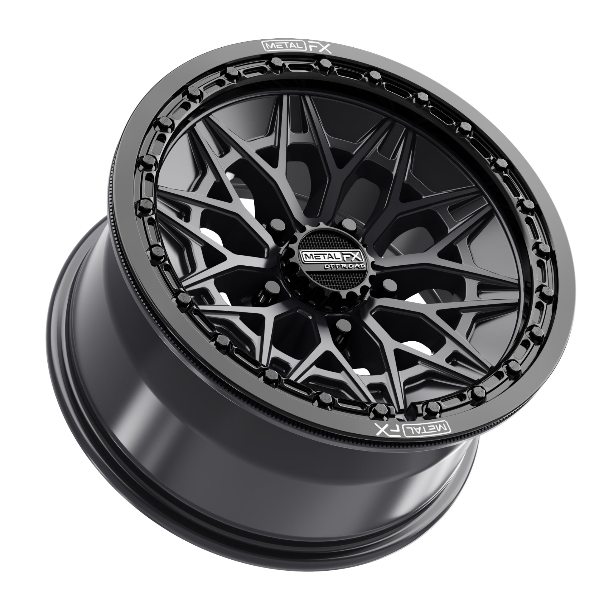 Alpha R Beadlock | Satin Black w/ Gloss Black Ring