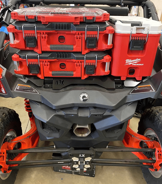 Can-Am X3 Milwaukee Packout Mount 1.5  AJK Offroad   