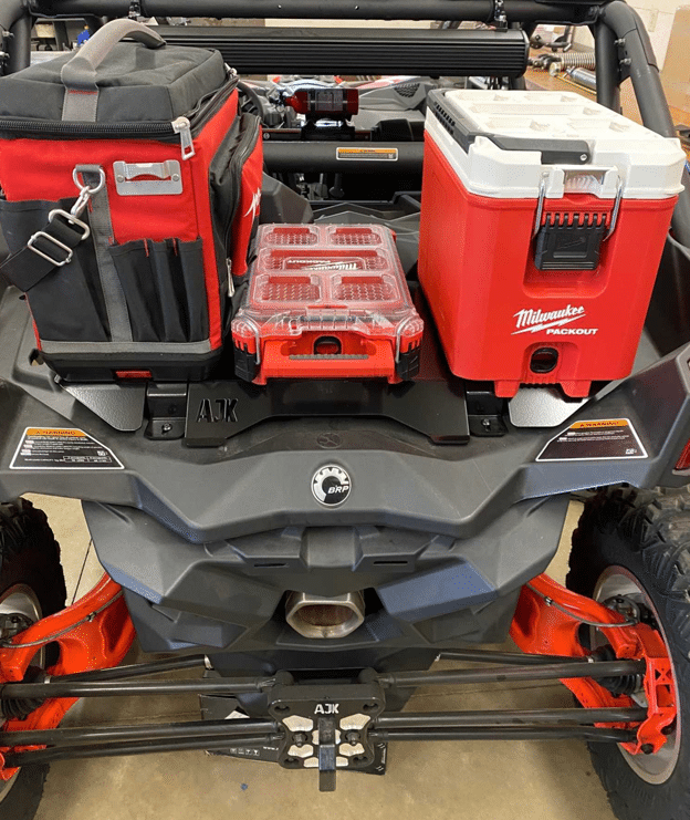 Can-Am X3 Milwaukee Packout Mount 1.5  AJK Offroad   