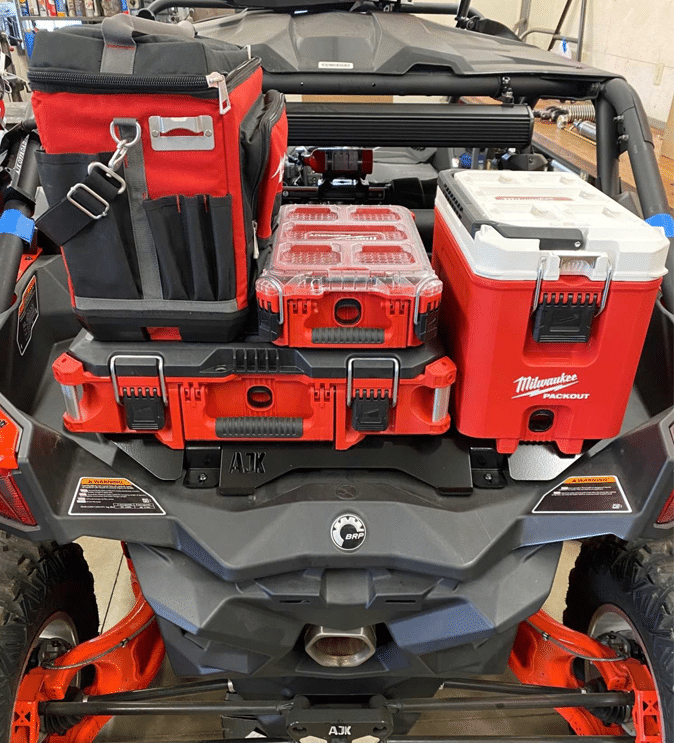 Can-Am X3 Milwaukee Packout Mount 1.5  AJK Offroad   
