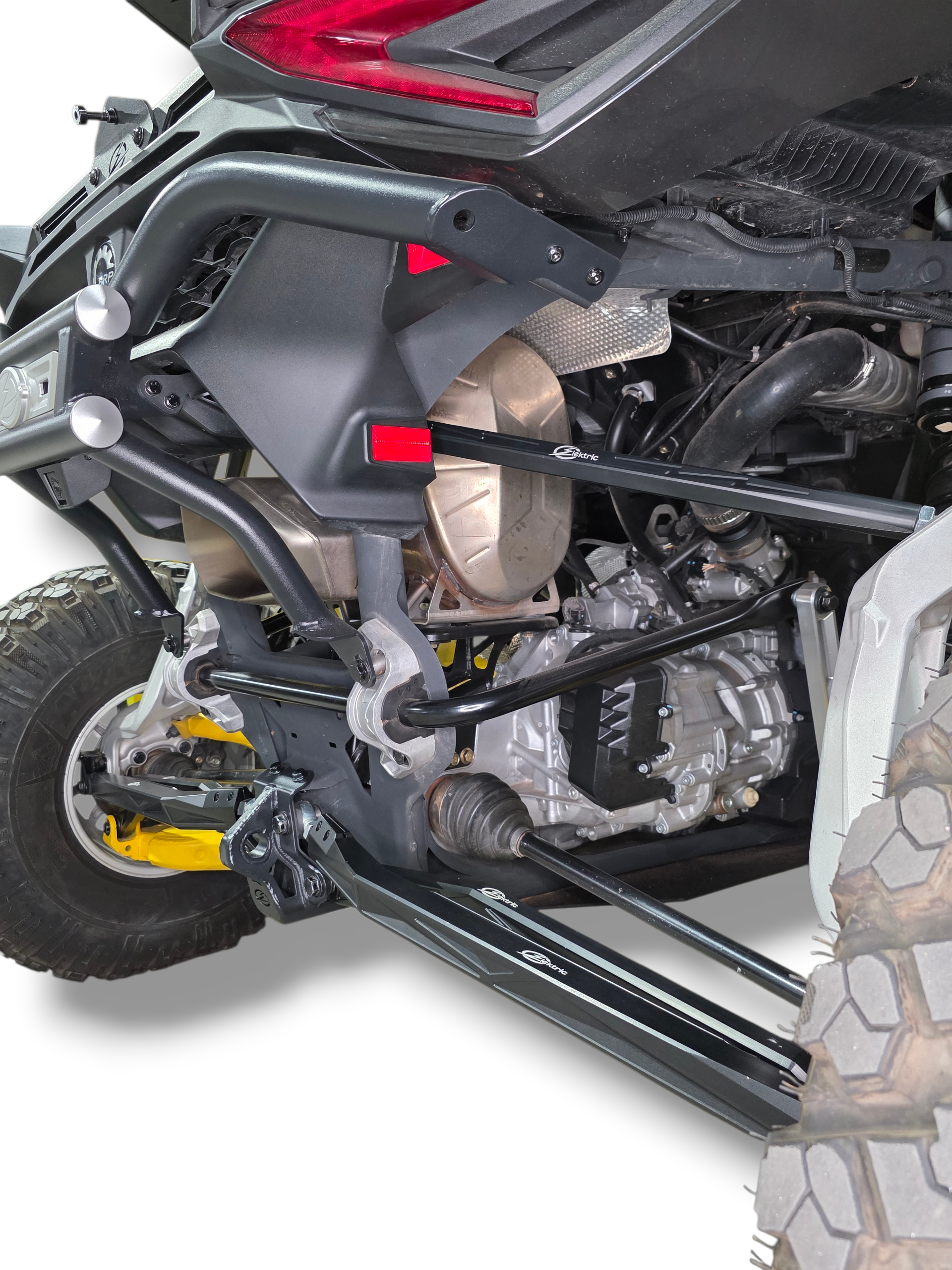 2024+ Can Am Maverick R High Clearance Adjustable Radius Rods (Anodized Black)