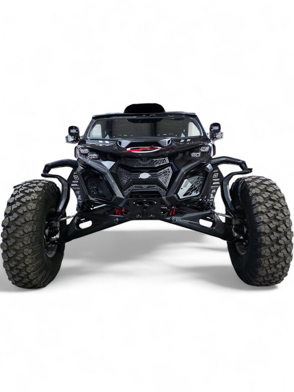 Volt 3-Piece Grille for 2024+ Can-Am Maverick R in satin black finish showing
    clean refined look and aluminum construction on front fascia