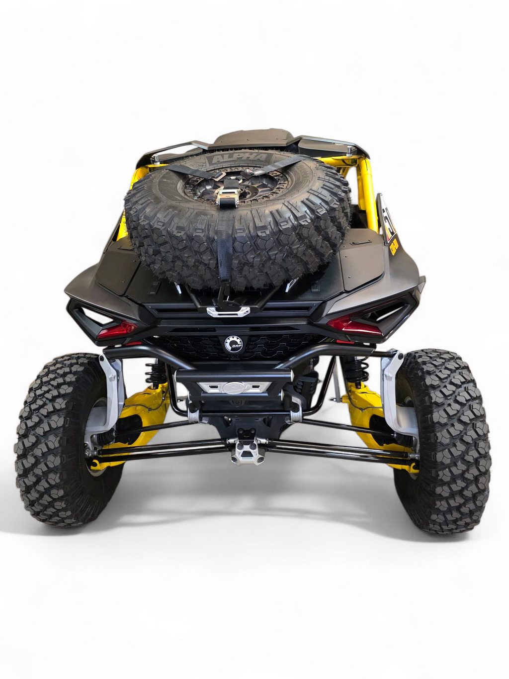 Can-Am Maverick R AMP Rear Bumper rear lighting and camera area detail