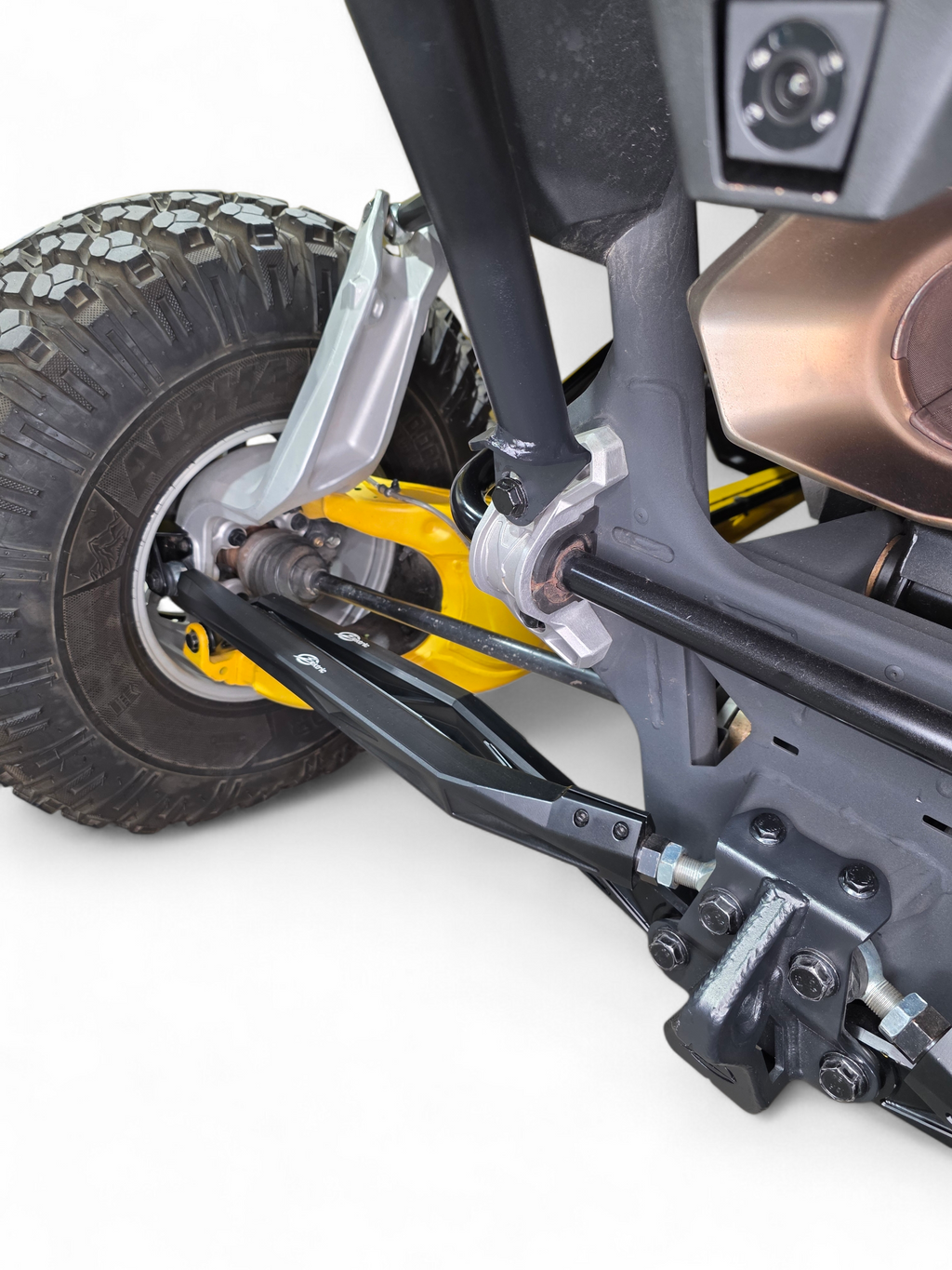 2024+ Can Am Maverick R High Clearance Adjustable Radius Rods (Anodized Black)