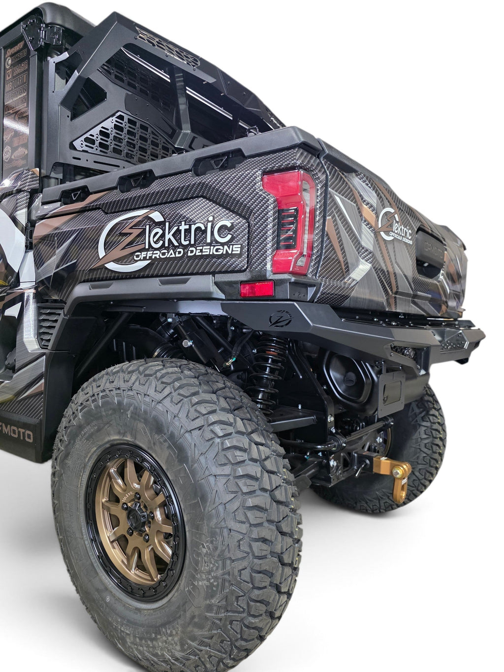 2025+ CFMoto UForce U10 Pro Volt Rear Bumper, Black