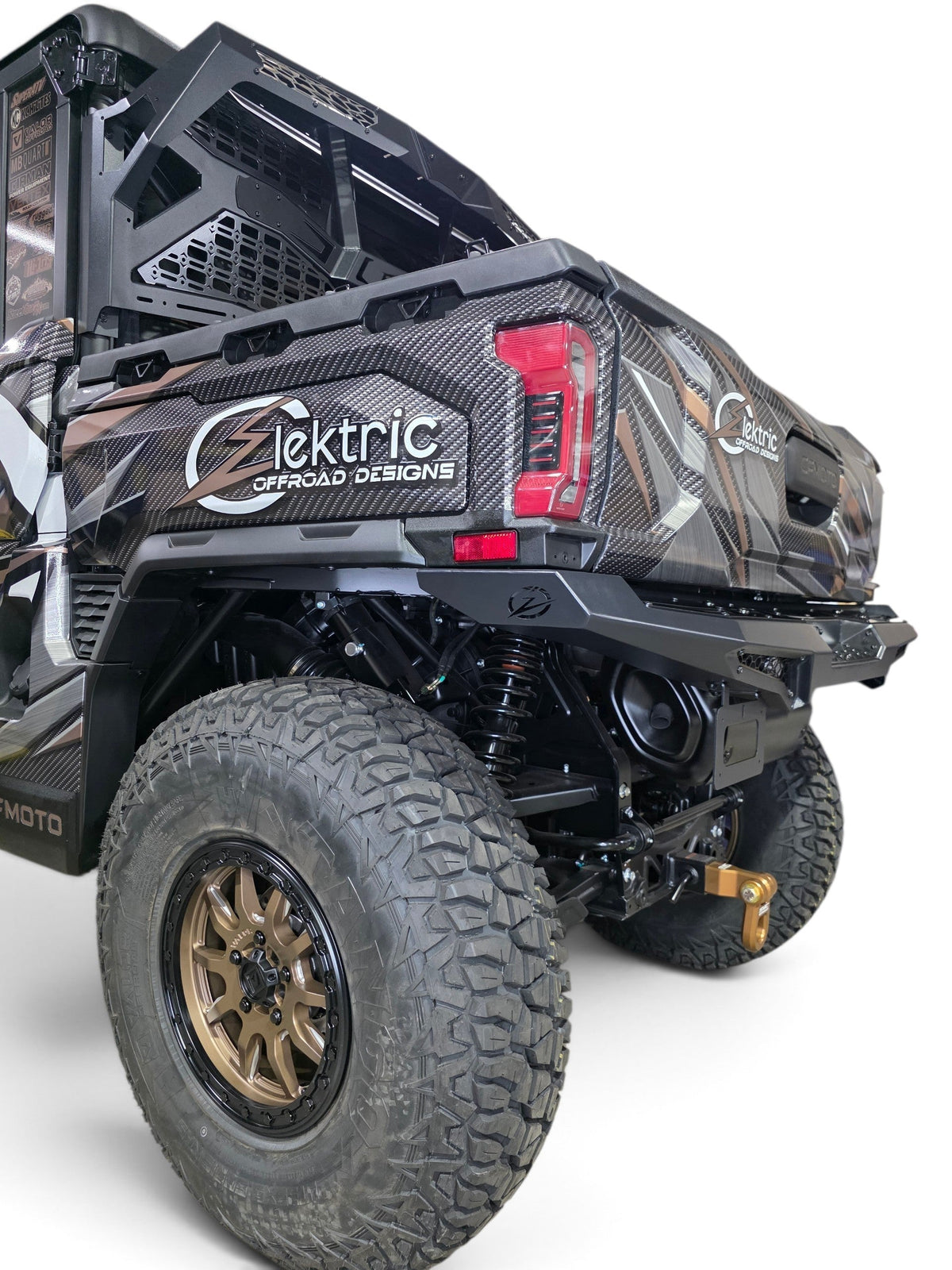 2025+ CFMoto UForce U10 Pro Volt Rear Bumper, Black