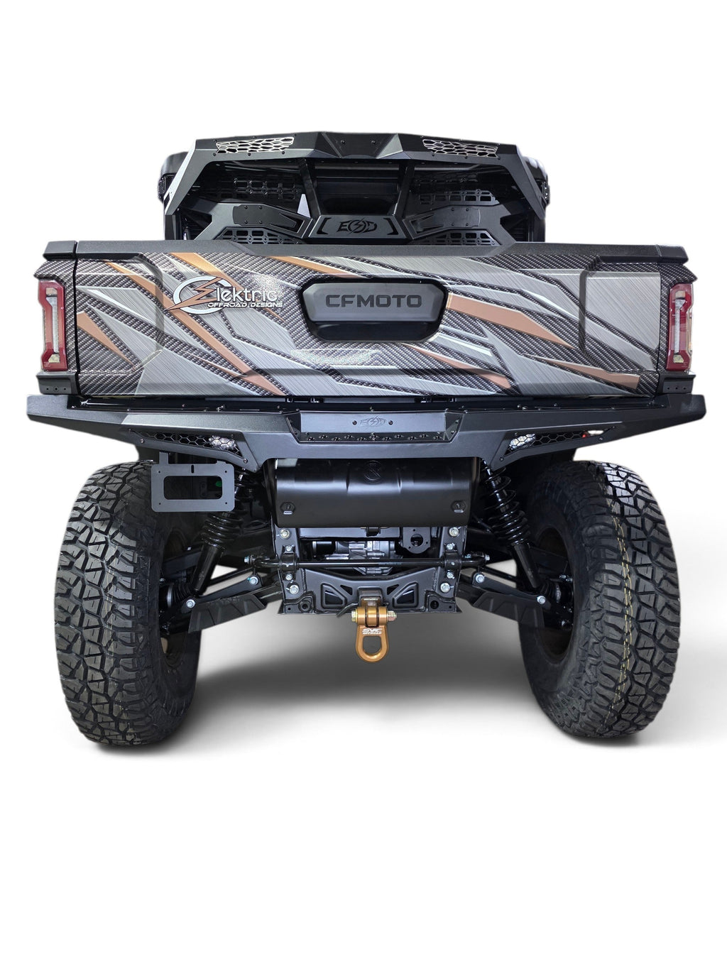 2025+ CFMoto UForce U10 Pro Volt Rear Bumper, Black