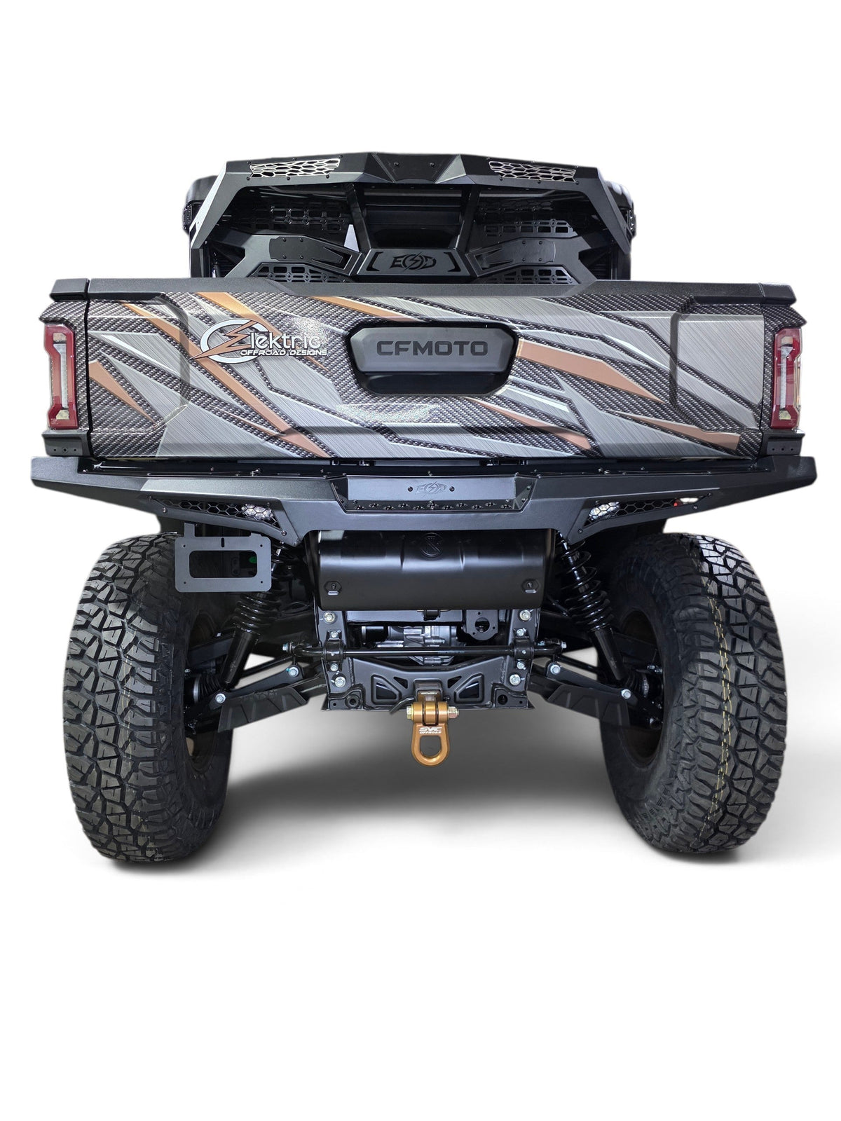 2025+ CFMoto UForce U10 Pro Volt Rear Bumper, Black