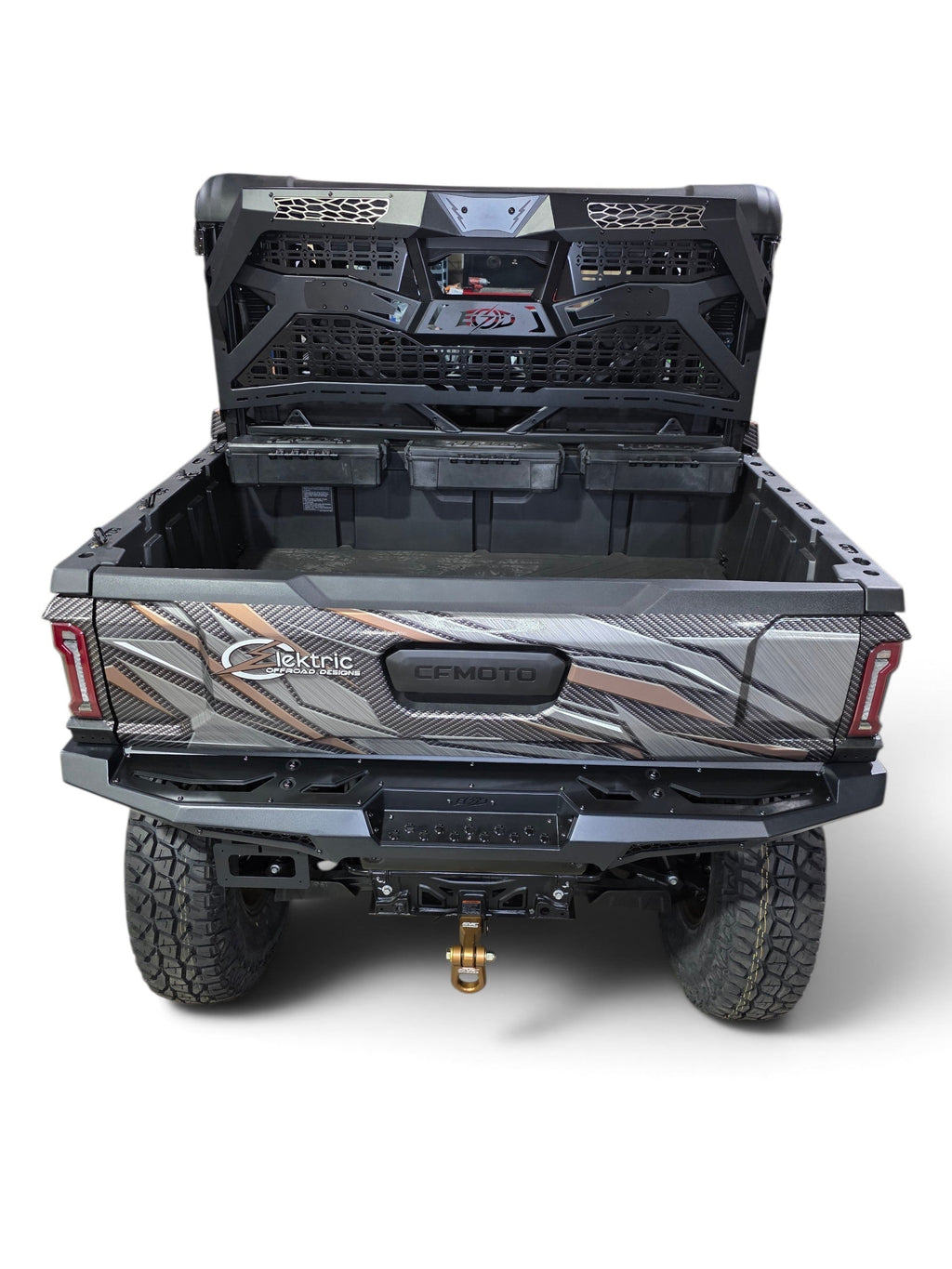 2025+ CFMoto UForce U10 Pro Volt Rear Bumper, Black