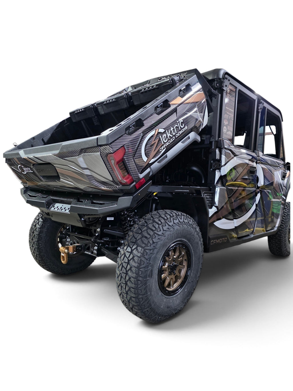 2025+ CFMoto UForce U10 Pro Volt Rear Bumper, Black