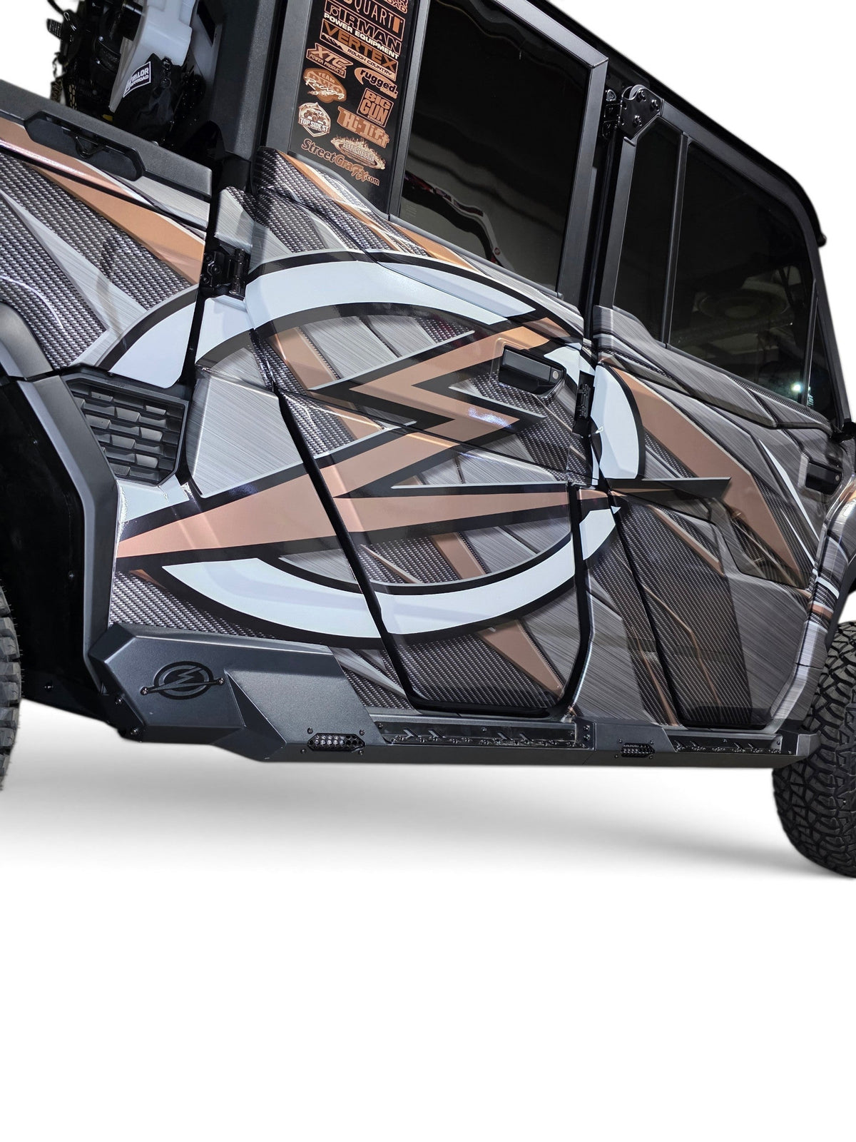 2025+ CFMoto UForce U10 XL Pro Rock Steps (4 Seat), Black
