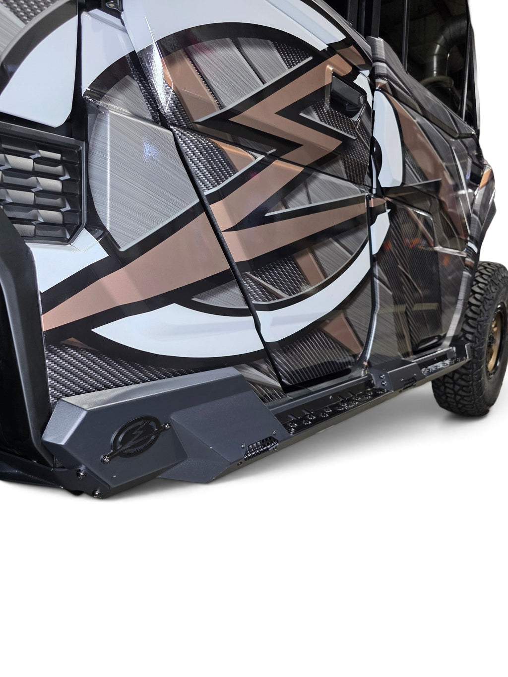 2025+ CFMoto UForce U10 XL Pro Rock Steps (4 Seat), Black