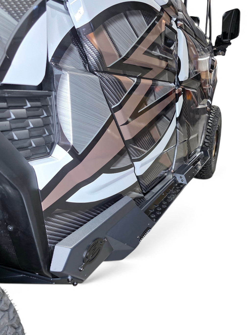 2025+ CFMoto UForce U10 XL Pro Rock Steps (4 Seat), Black