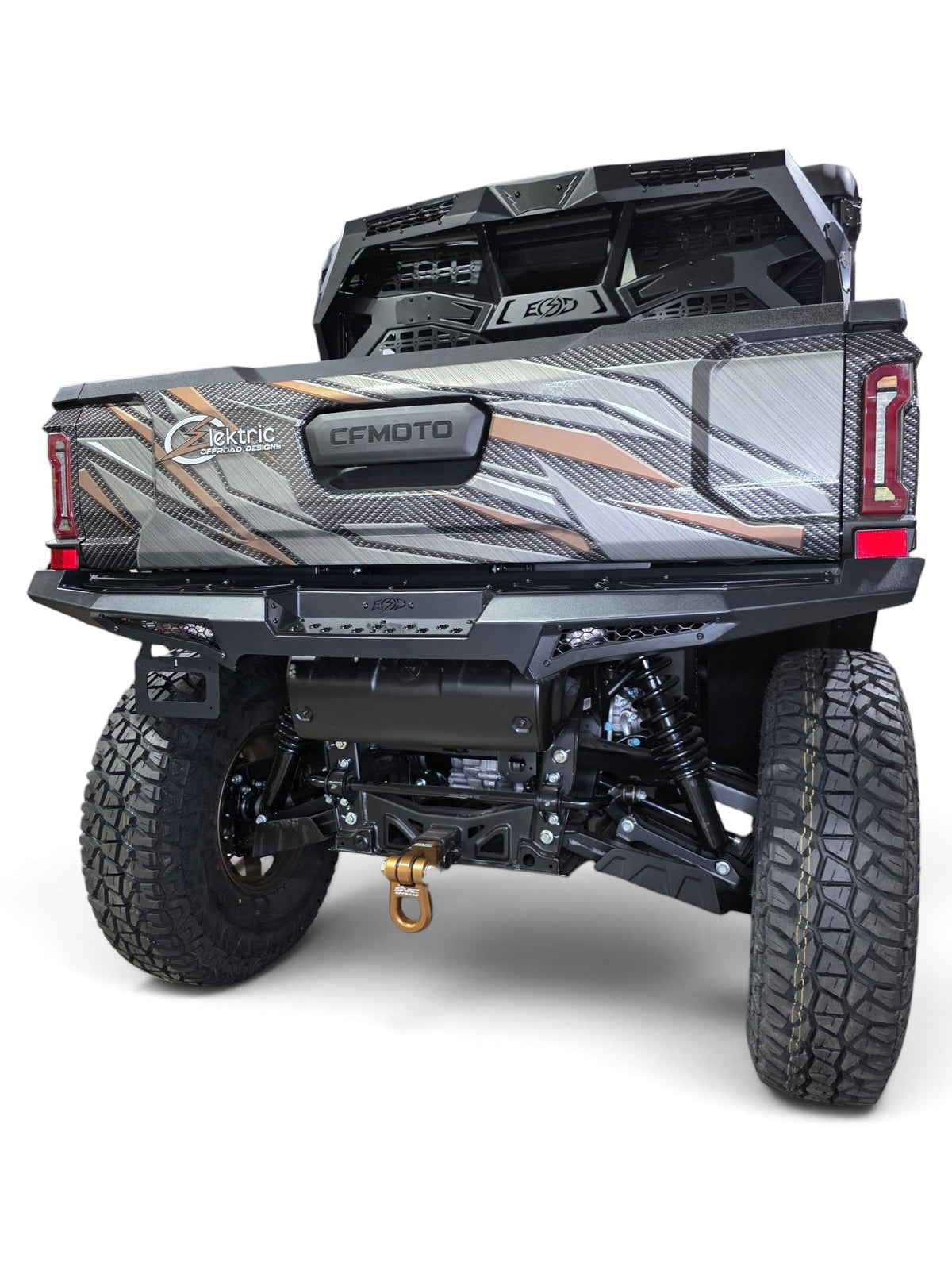 2025+ CFMoto UForce U10 Pro Volt Rear Bumper, Black