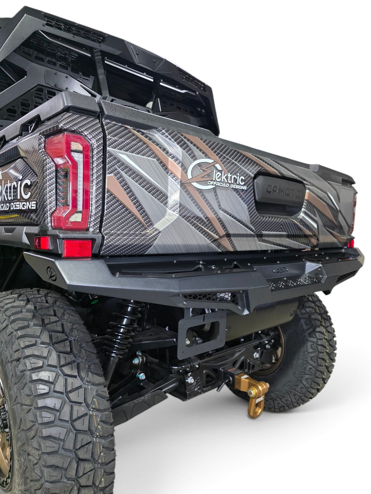 2025+ CFMoto UForce U10 Pro Volt Rear Bumper, Black