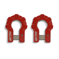 3/4'' Extreme duty Aluminum D-Shackle set (9T)-Ceramic coated (LIFETIME WARRANTY*)-Red,Orange and American flagShackles are scheduled for delivery during the week commencing July 6th