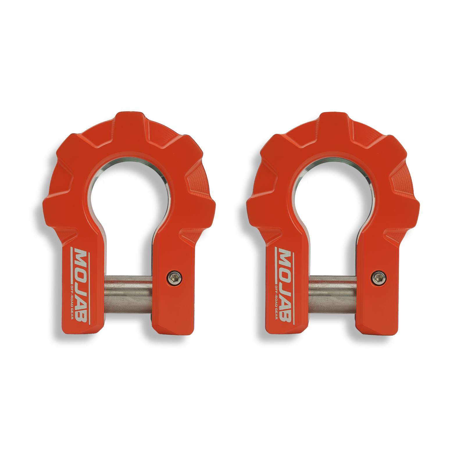 3/4'' Extreme duty Aluminum D-Shackle set (9T)-Ceramic coated (LIFETIME WARRANTY*)-Red,Orange and American flagShackles are scheduled for delivery during the week commencing July 6th