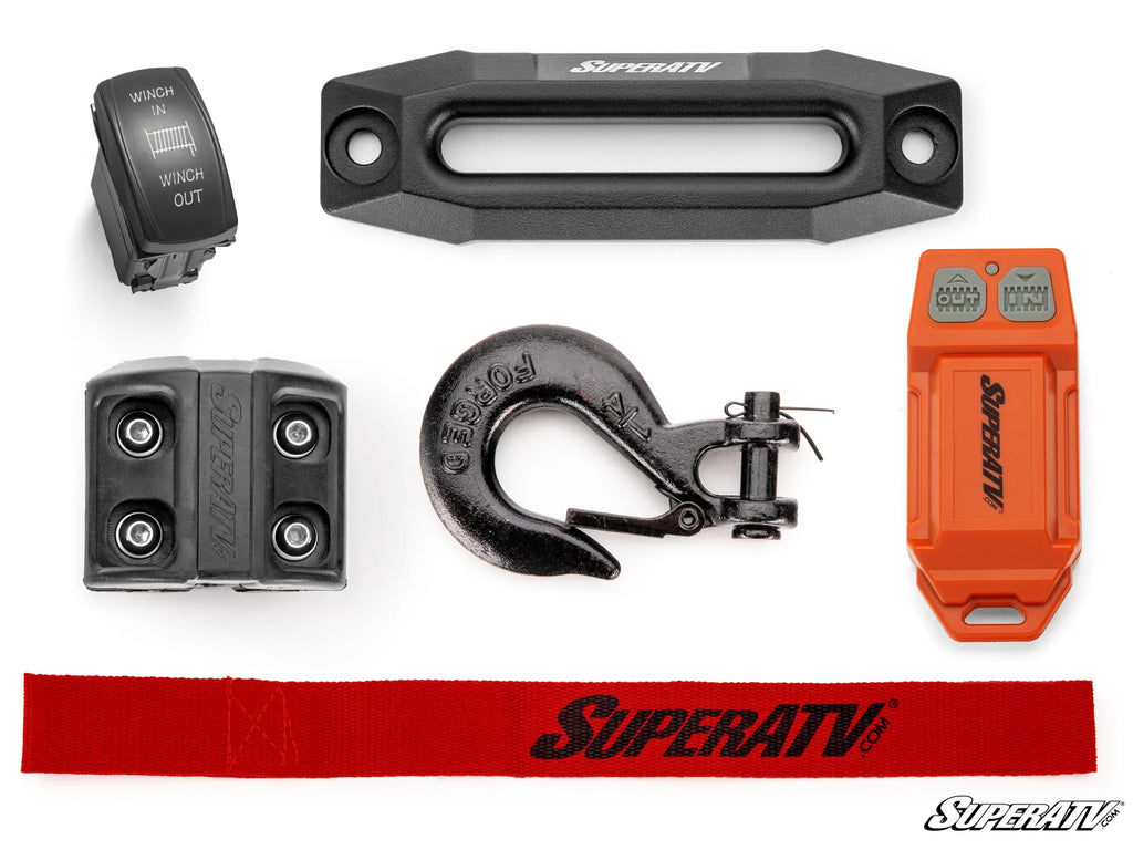 A SUPERATV Product 4500 Lb. UTV/ATV Winch (With Wireless Remote & Synthetic Rope)
