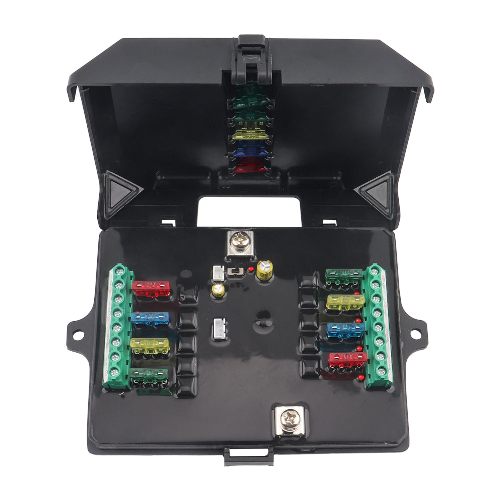 8 Gang Switch Panel – LED Backlit Universal Control System (UTVs, ATVs, Trucks, Boats)