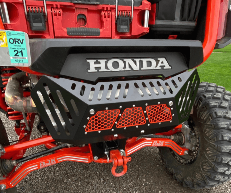 Honda Talon Exhaust Cover  AJK Offroad Black  