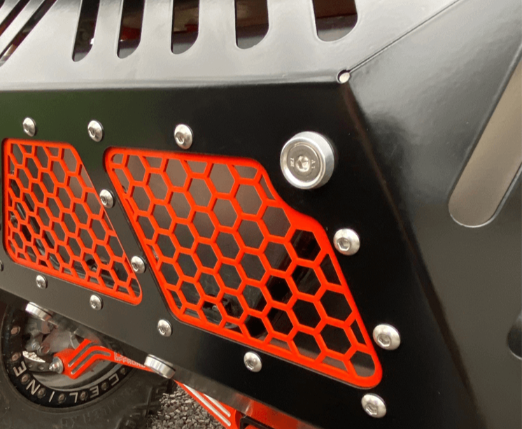 Honda Talon Exhaust Cover  AJK Offroad   