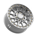 Rampage 6R Beadlock | Gloss Silver Machined