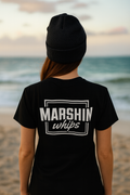 Marshin Whips Classic Black and White Tee | Off-Road Apparel