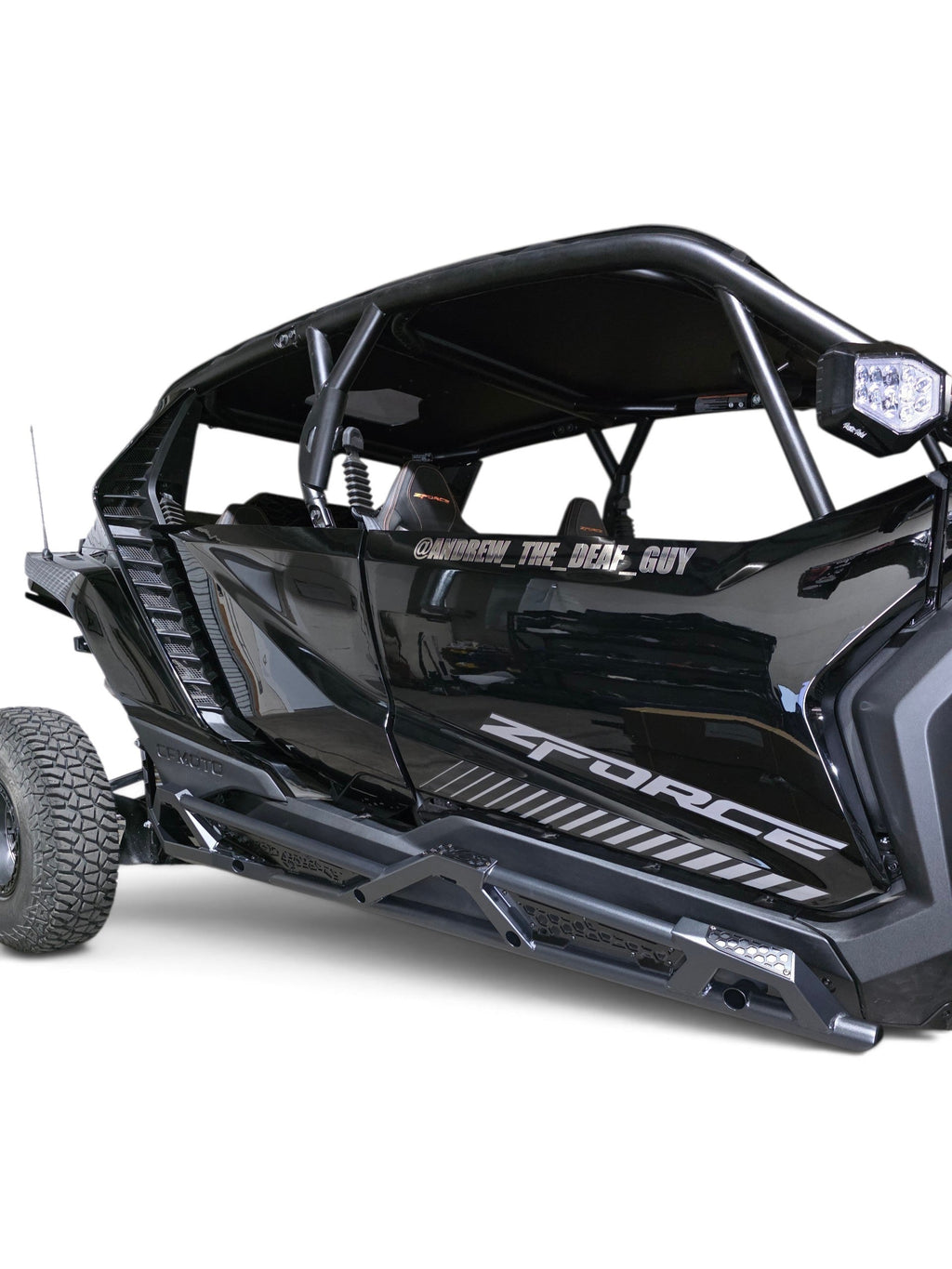 2026+ CFMoto ZForce Z10 Spark Tree Kicker Side Steps (4 Seat), Black