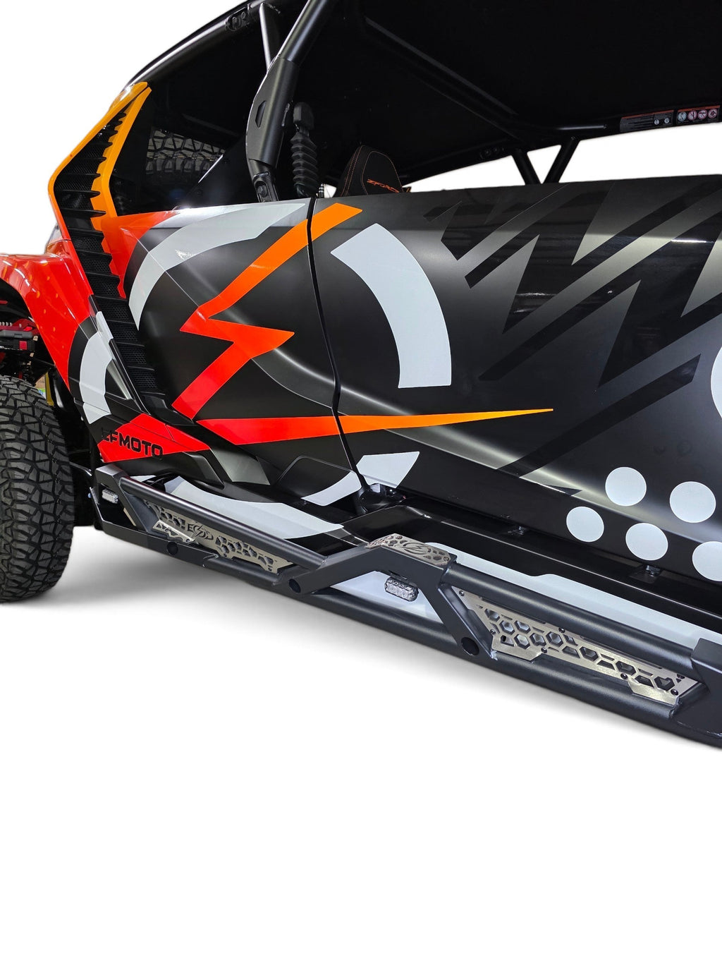 2026+ CFMoto ZForce Z10 Spark Tree Kicker Side Steps (4 Seat), Black