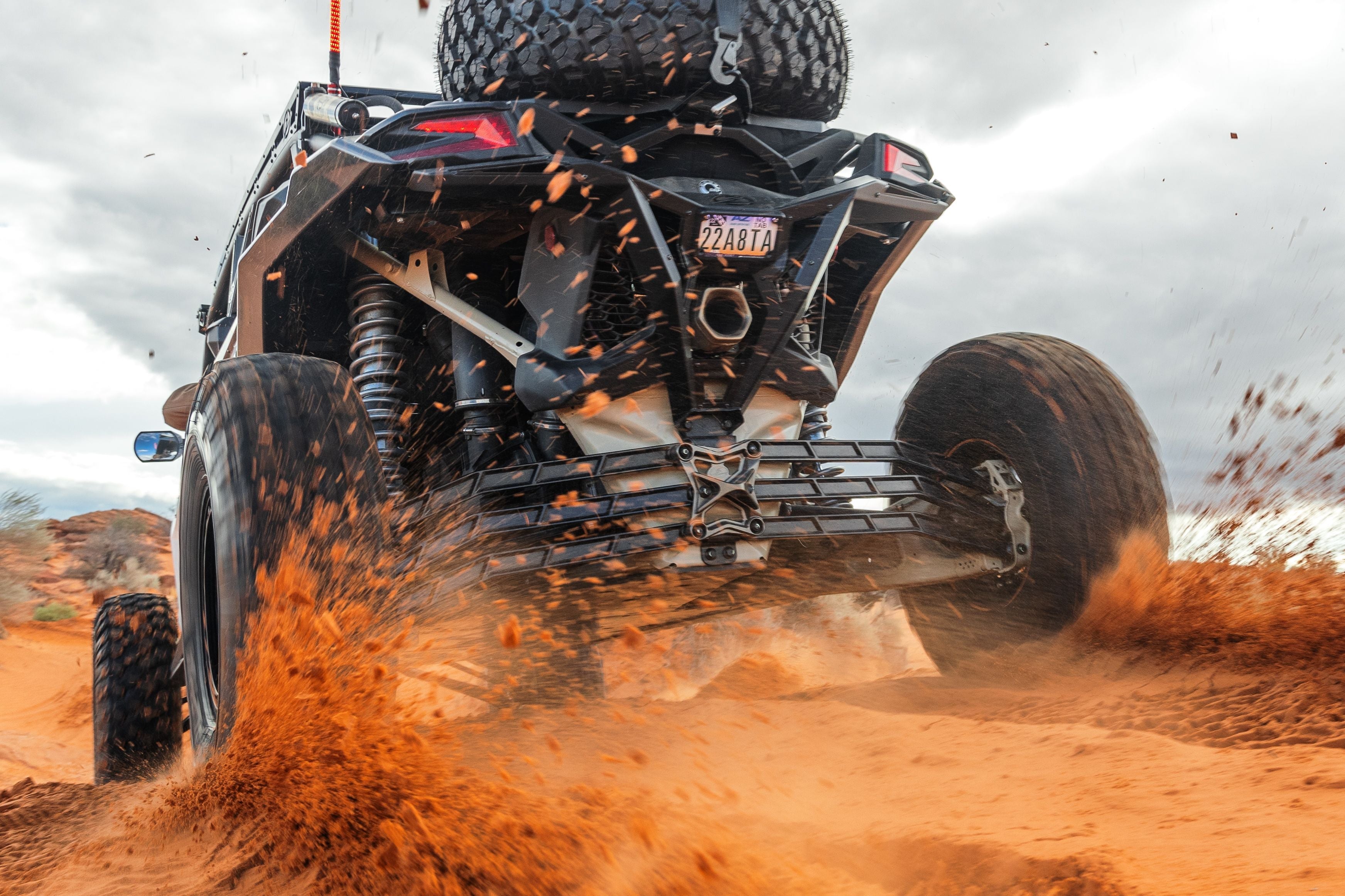 2017+ Can Am X3 Maverick Volt Billet Radius Rods Anodized Black (RS 72" Model Only)