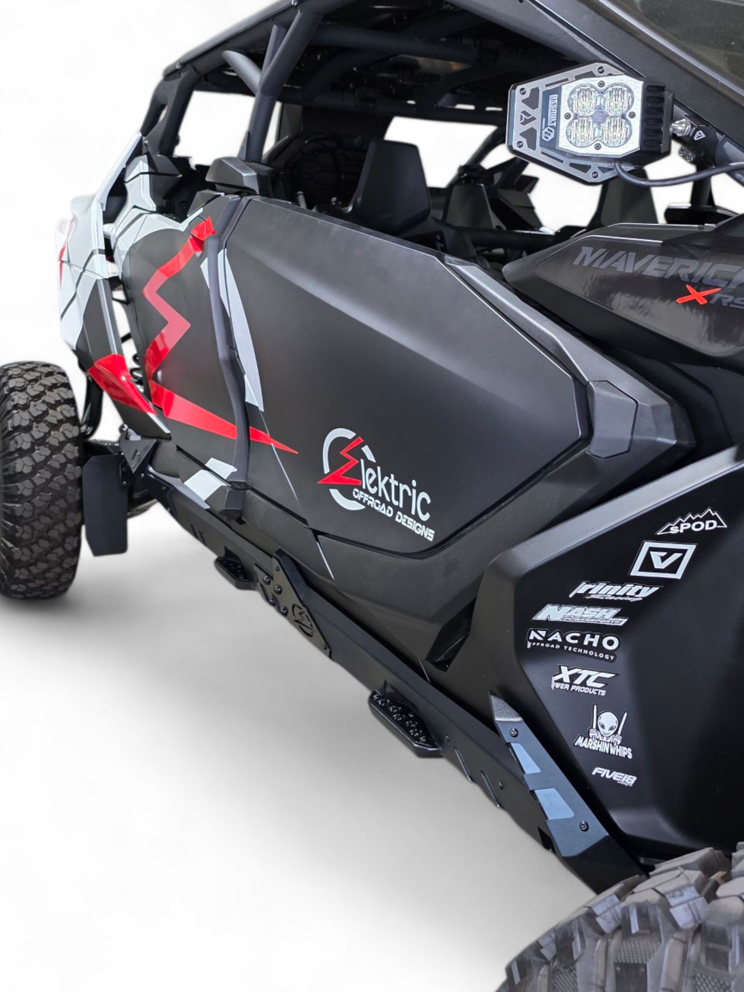 2024+ Can Am Maverick R Volt Rocker Steps 4 Seat