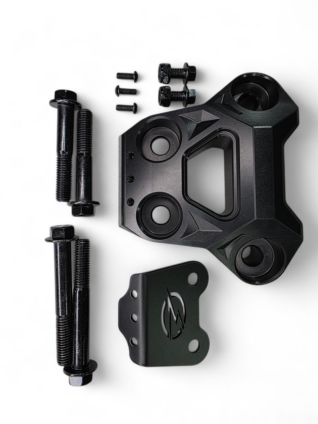 2024+ Can Am Maverick R Billet Radius Rod Plate (Black)
