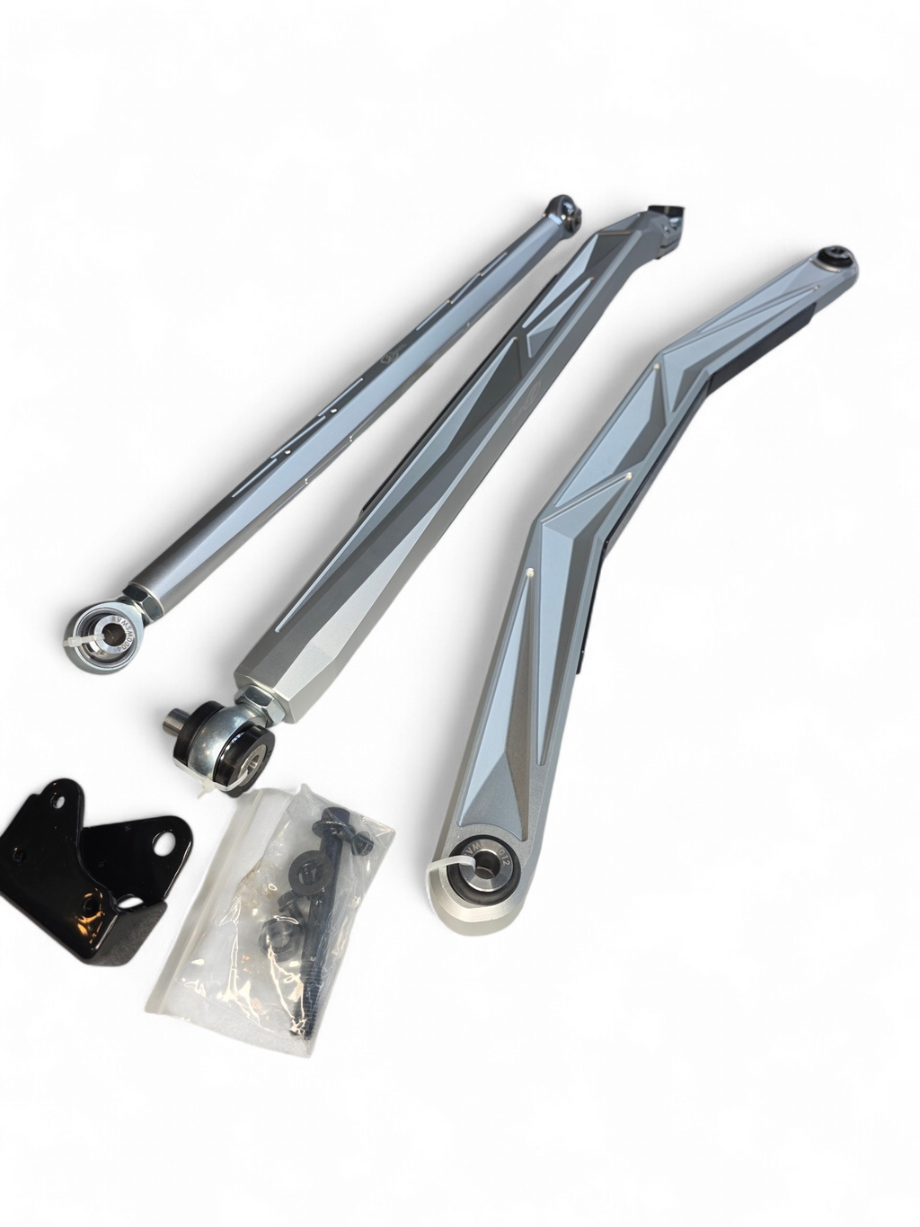 2024+ Can Am Maverick R High Clearance Adjustable Radius Rods (Anodized Clear)