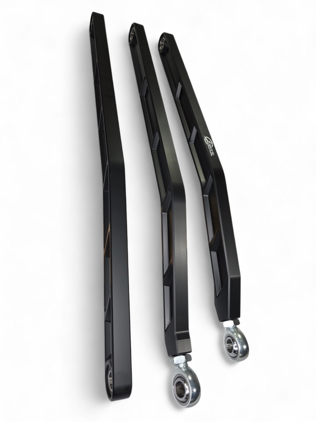 2017+ Can Am X3 Maverick Volt Billet Radius Rods Anodized Black (RS 72" Model Only)