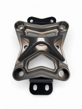 10-Bolt Radius Rod Plate in gun metal anodized finish for 2022-2026 Can-Am Maverick X3 showing 6061 billet aluminum