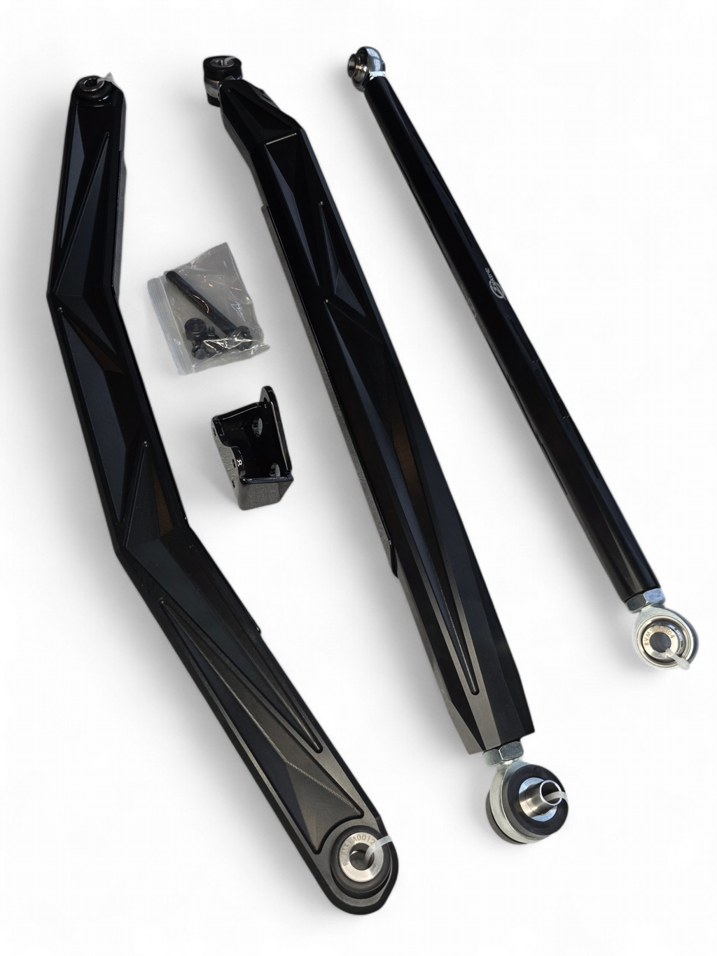 2024+ Can Am Maverick R High Clearance Adjustable Radius Rods (Anodized Black)