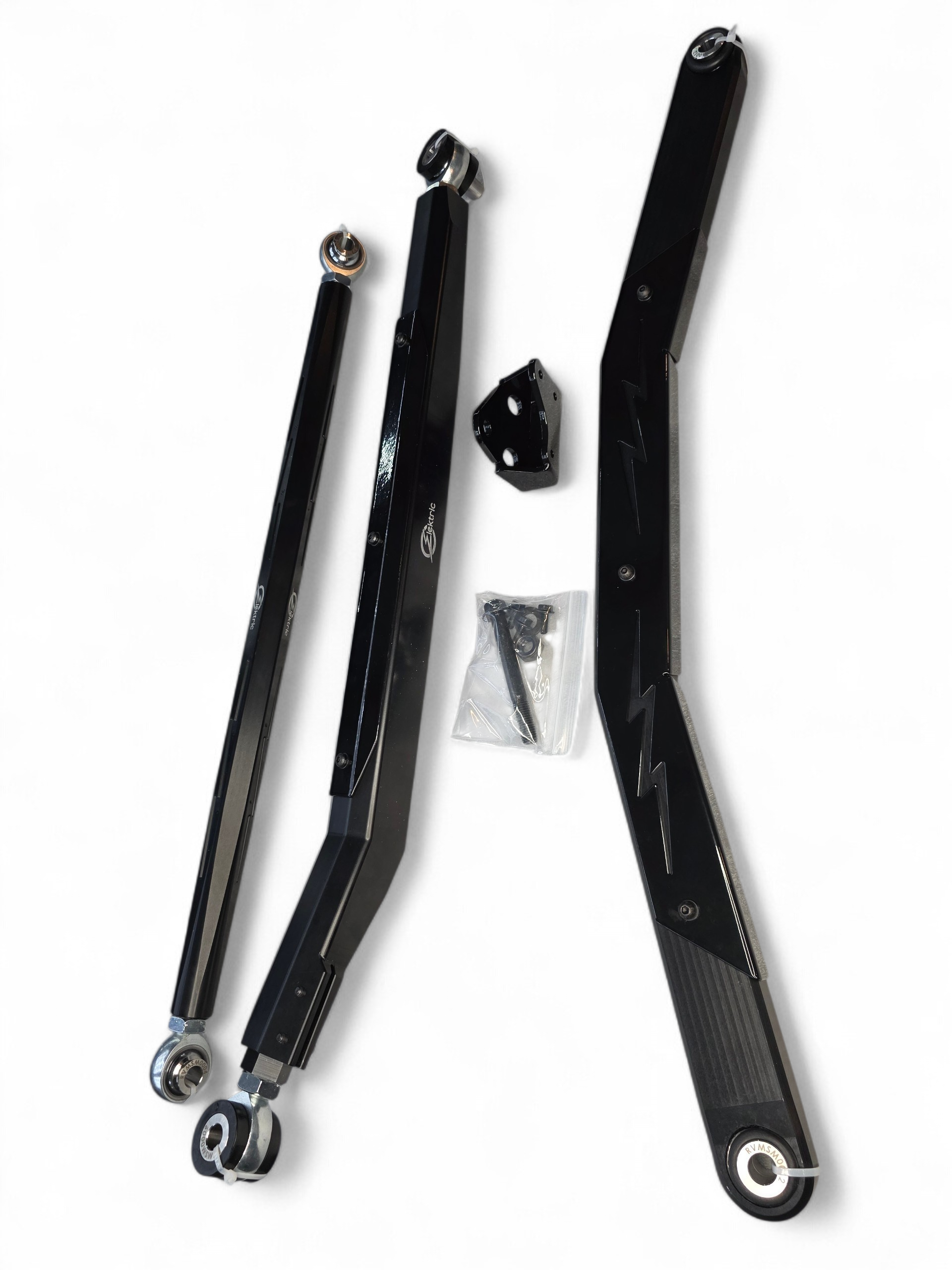 2024+ Can Am Maverick R High Clearance Adjustable Radius Rods (Anodized Black)