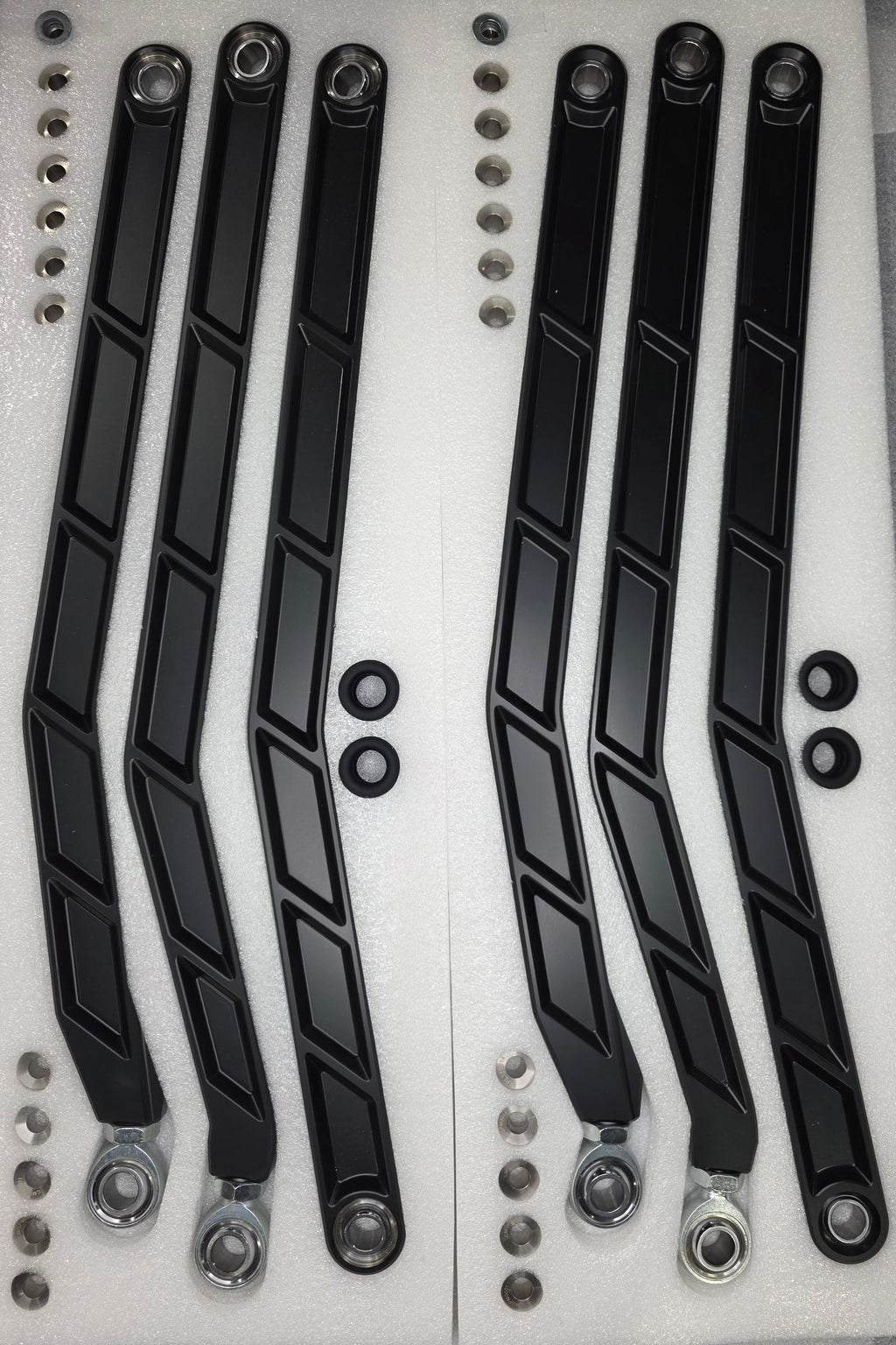 2017+ Can Am X3 Maverick Volt Billet Radius Rods Anodized Black (RS 72" Model Only)