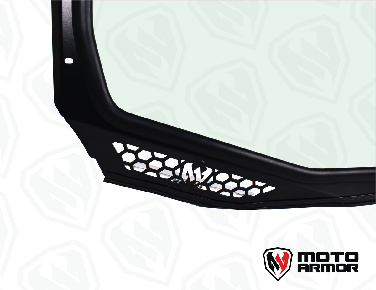Maverick "R" Vented Glass Windshield with Wipers