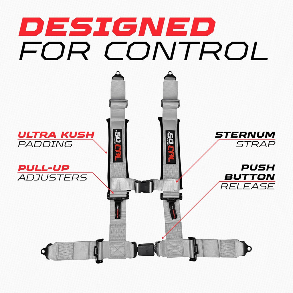 Pro Series 2" & 3" 4 point Harness with push button release