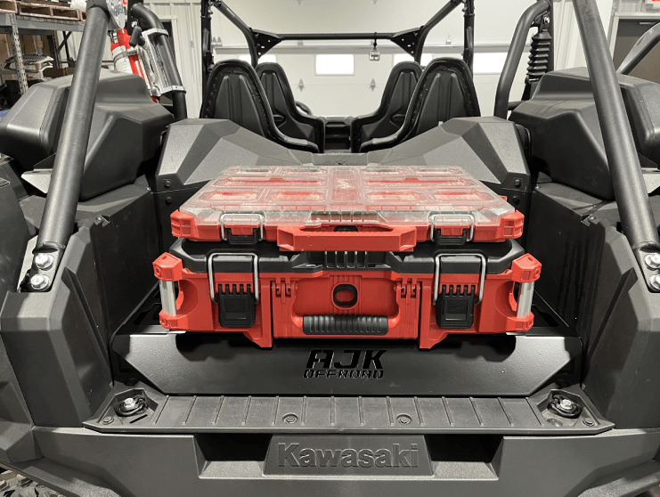 Kawasaki KRX Packout Mount - Subwoofer Compatible  AJK Offroad   