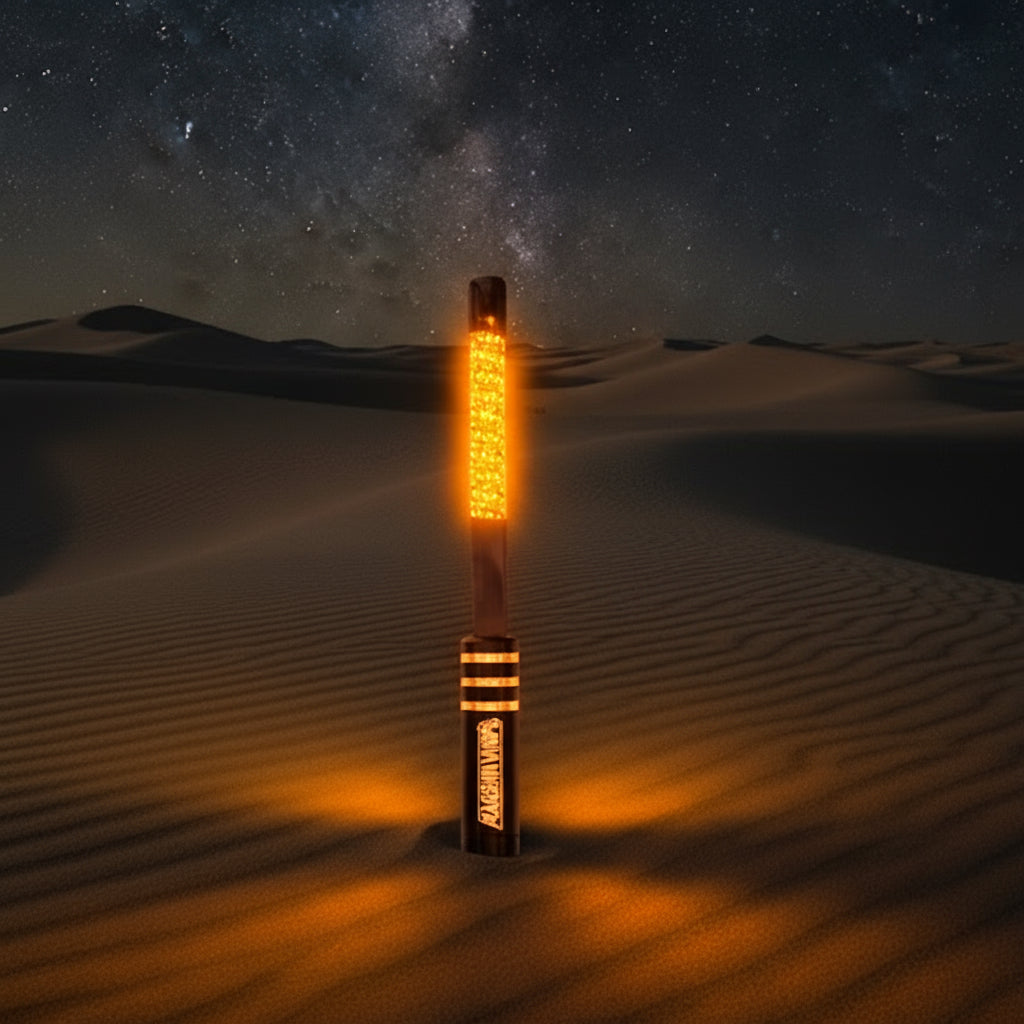 Marshin Whips V2 Black Out LED Whip | Single Stealth Off-Road Light