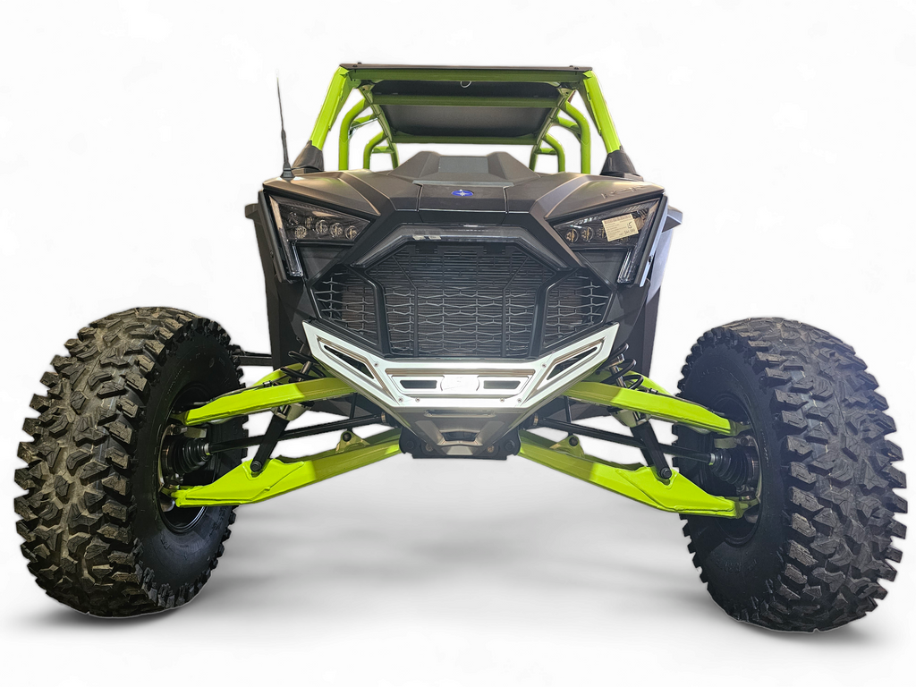 2022-2026 Polaris RZR Pro R, Pro S, Turbo R Machined Billet Front Winch Bumper (Clear Anodize)