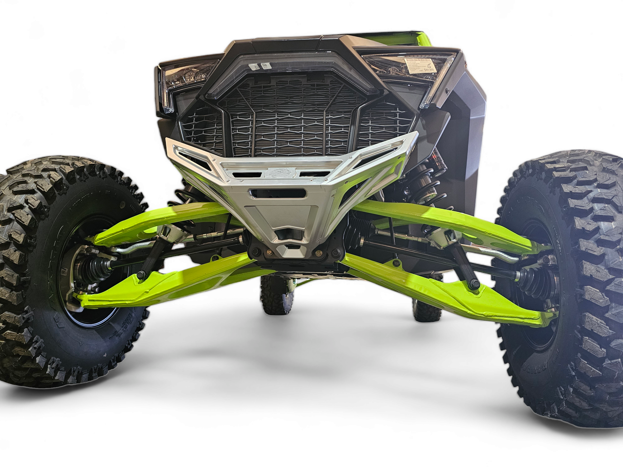 2022-2026 Polaris RZR Pro R, Pro S, Turbo R Machined Billet Front Winch Bumper (Clear Anodize)