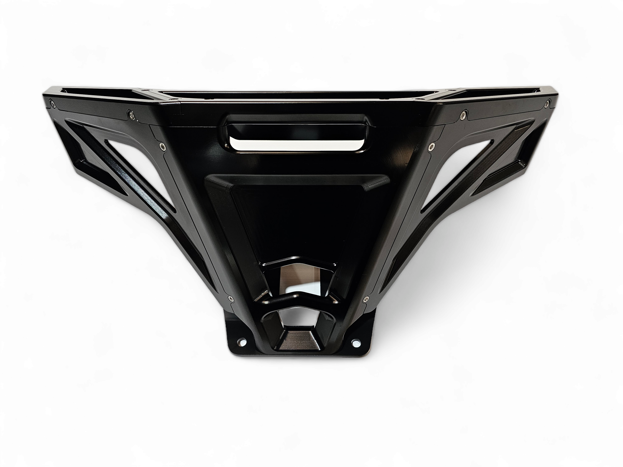 2022-2026 Polaris RZR Pro R, Pro S, Turbo R Machined Billet Front Winch Bumper (Black Anodize)