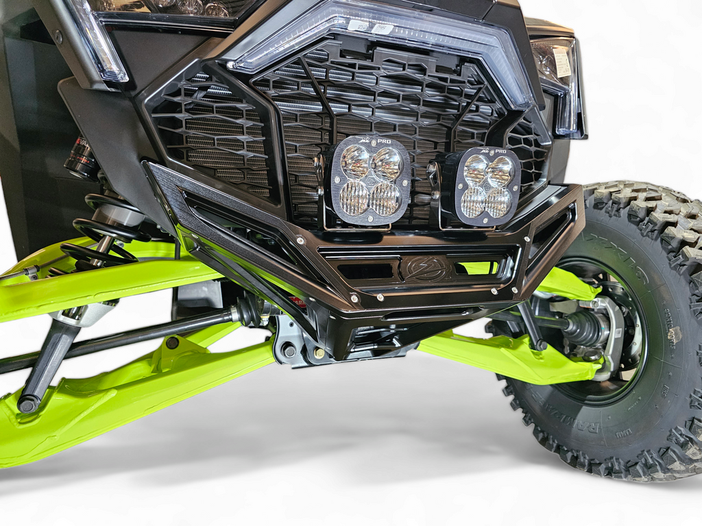 2022-2026 Polaris RZR Pro R, Pro S, Turbo R Machined Billet Front Winch Bumper (Black Anodize)