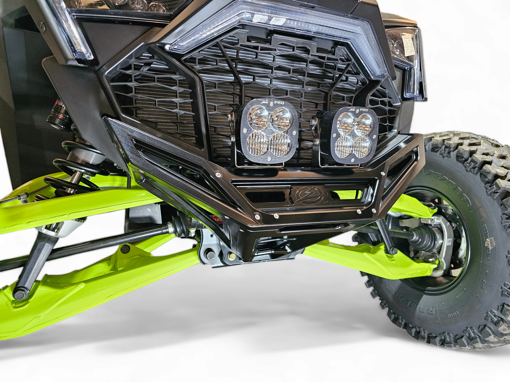 2022-2026 Polaris RZR Pro R, Pro S, Turbo R Machined Billet Front Winch Bumper (Black Anodize)