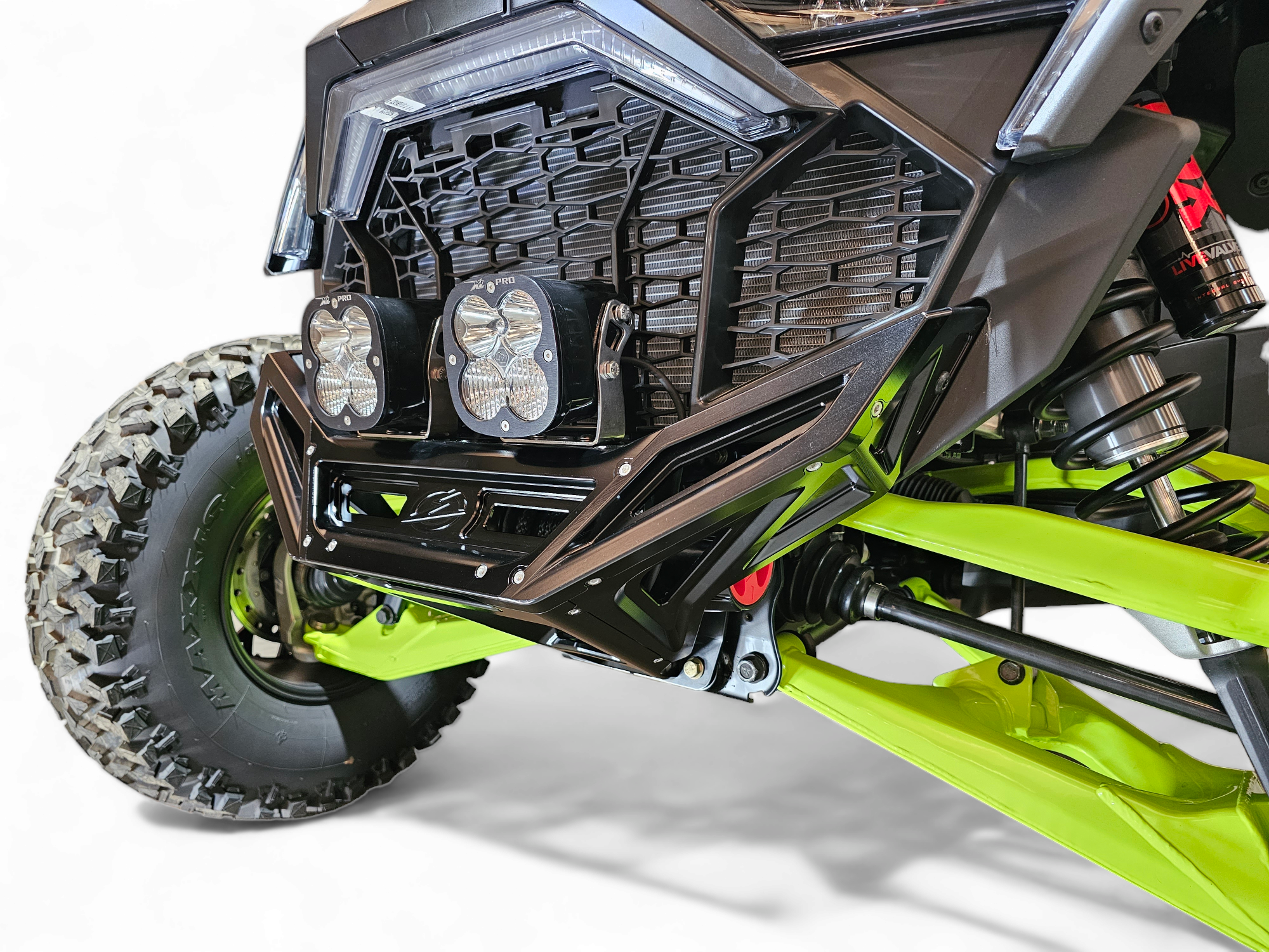 2022-2026 Polaris RZR Pro R, Pro S, Turbo R Machined Billet Front Winch Bumper (Black Anodize)