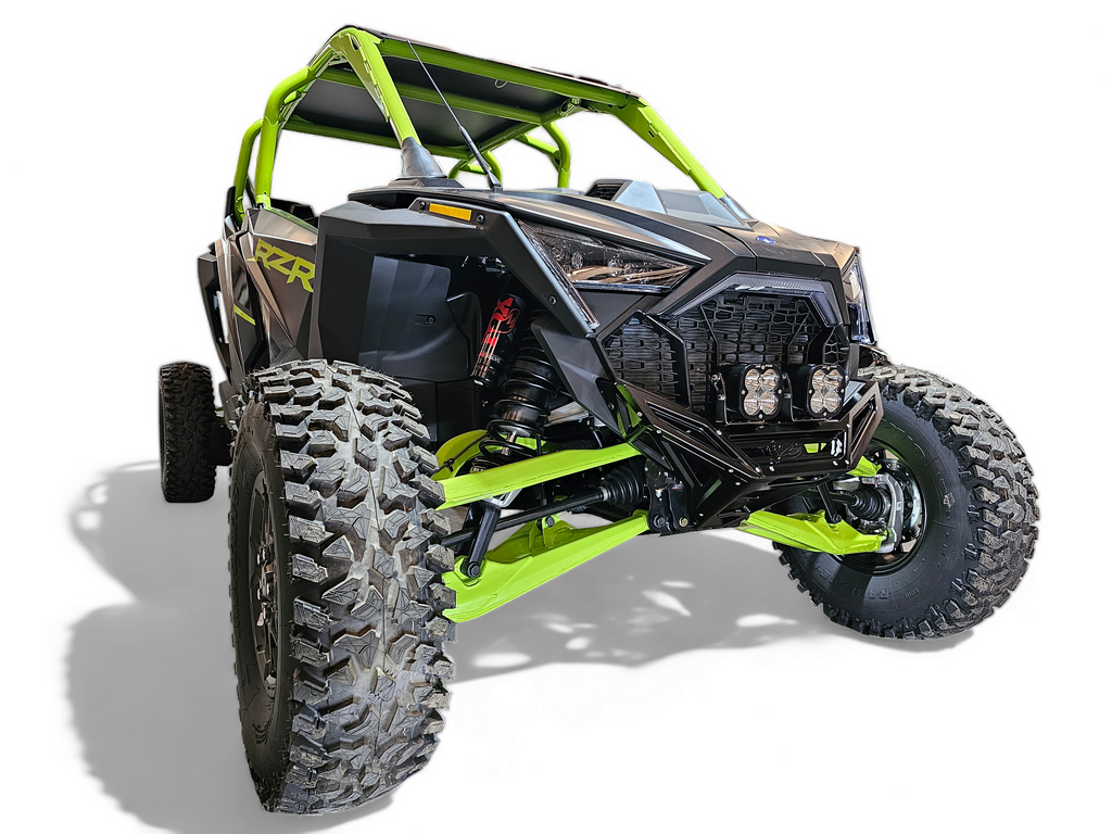 2022-2026 Polaris RZR Pro R, Pro S, Turbo R Machined Billet Front Winch Bumper (Black Anodize)