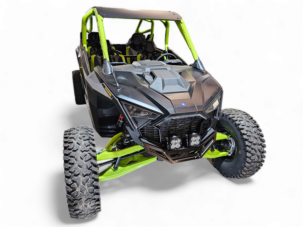 2022-2026 Polaris RZR Pro R, Pro S, Turbo R Machined Billet Front Winch Bumper (Black Anodize)